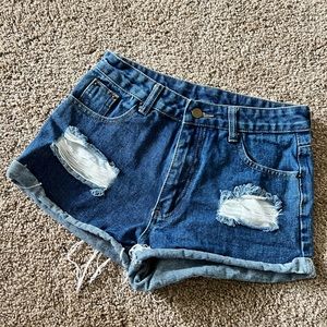 shein denim shorts size small